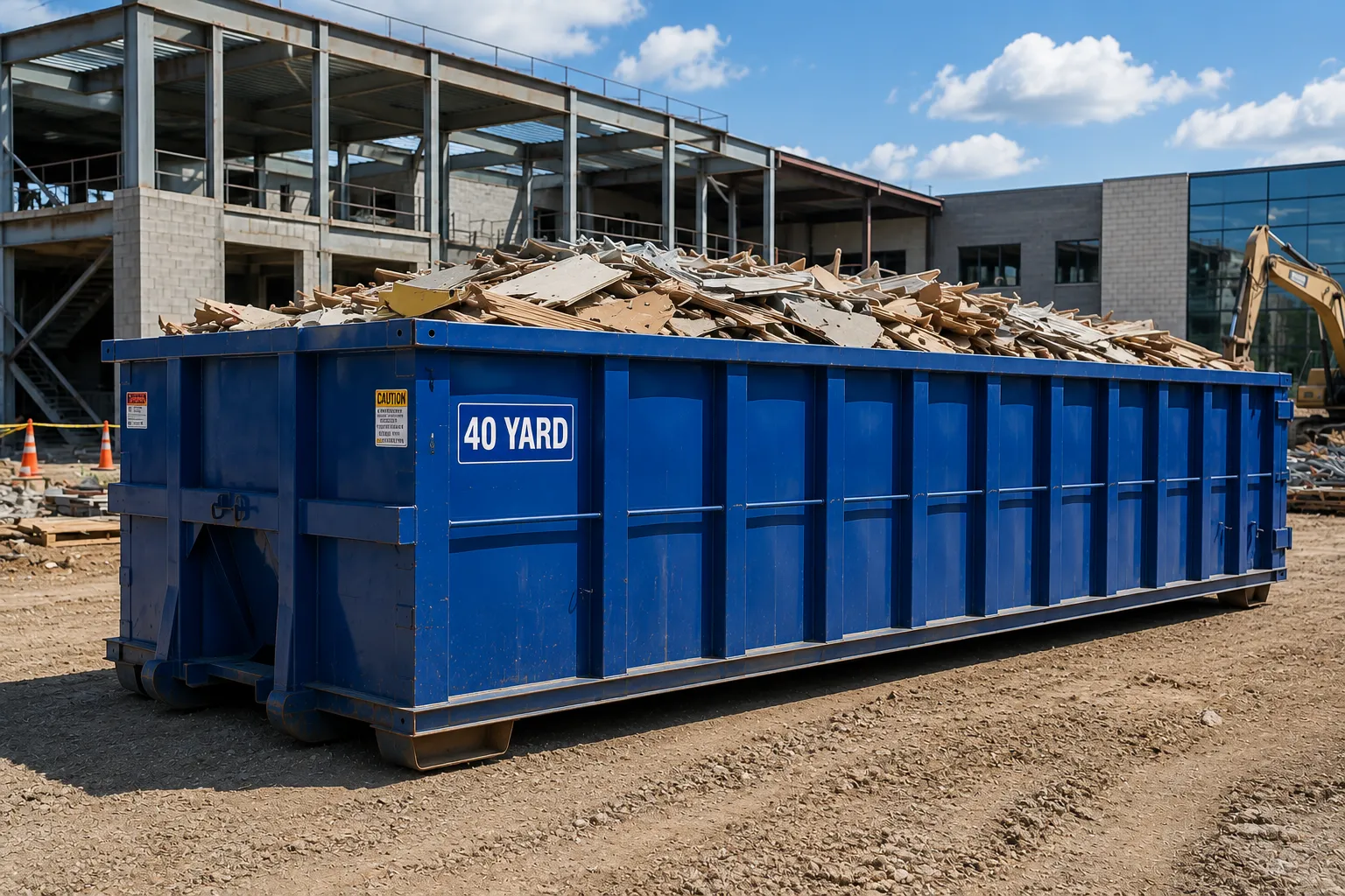 40 yard dumpster rental from our Santa Clara fleet